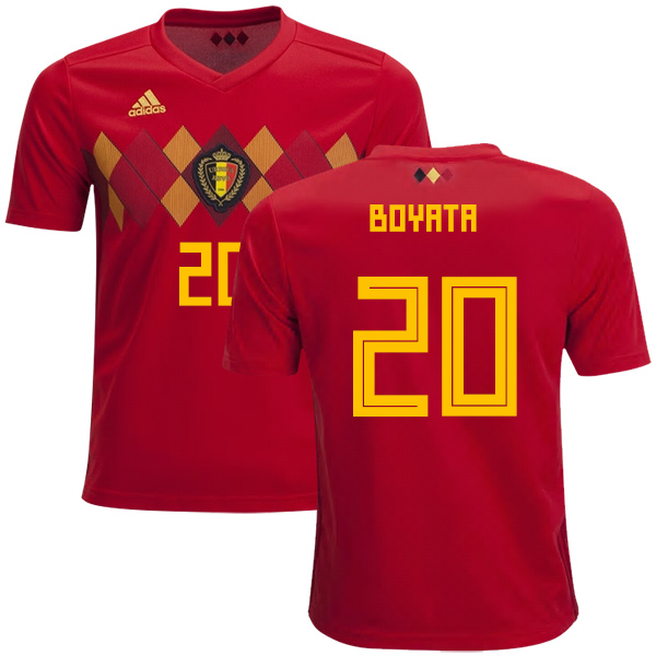 Belgium #20 Boyata Home Kid Soccer Country Jersey - Click Image to Close